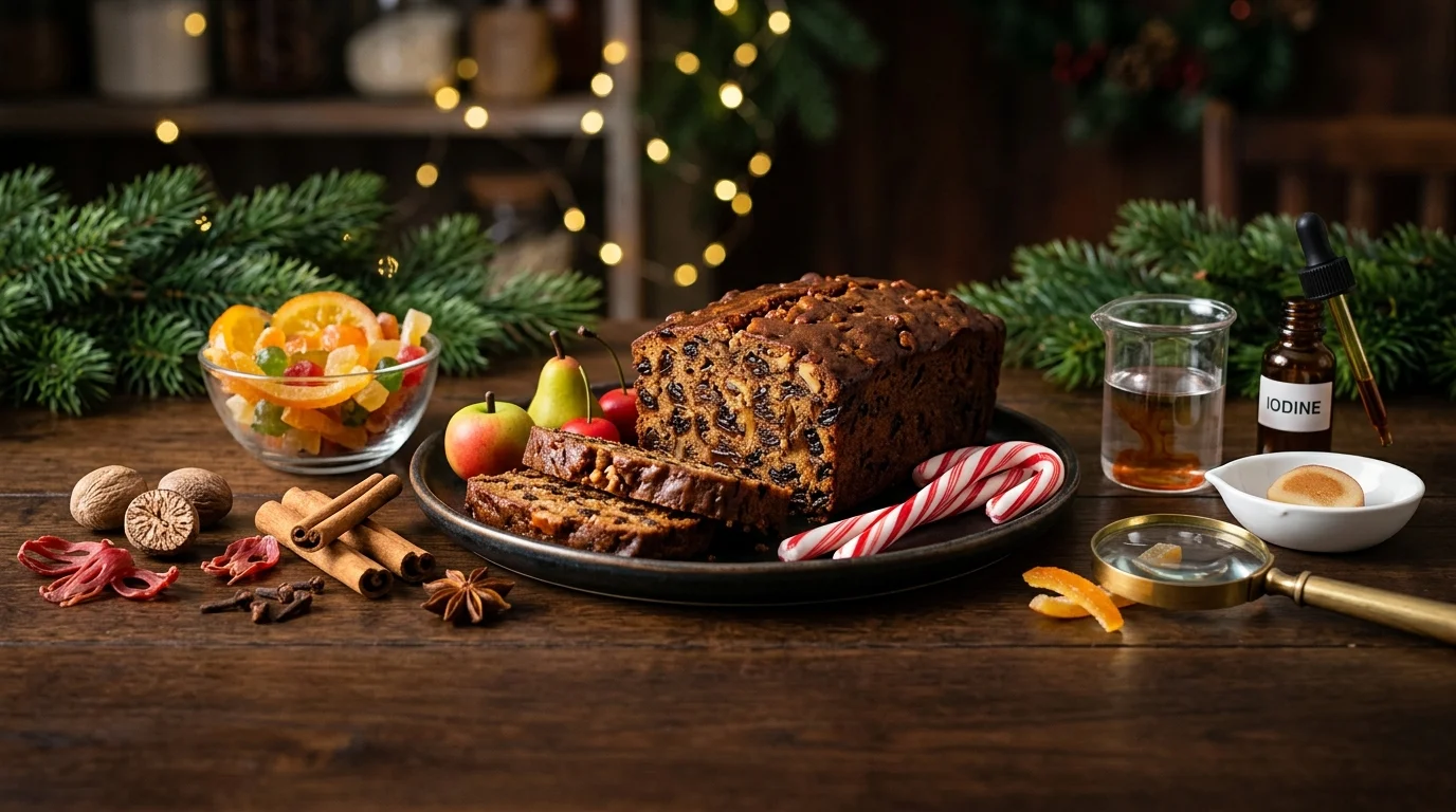 Christmas & Holiday Baking Food Safety Guide: Home Purity Tests for Fruitcake, Marzipan, Candy Canes, Candied Peel & Spices