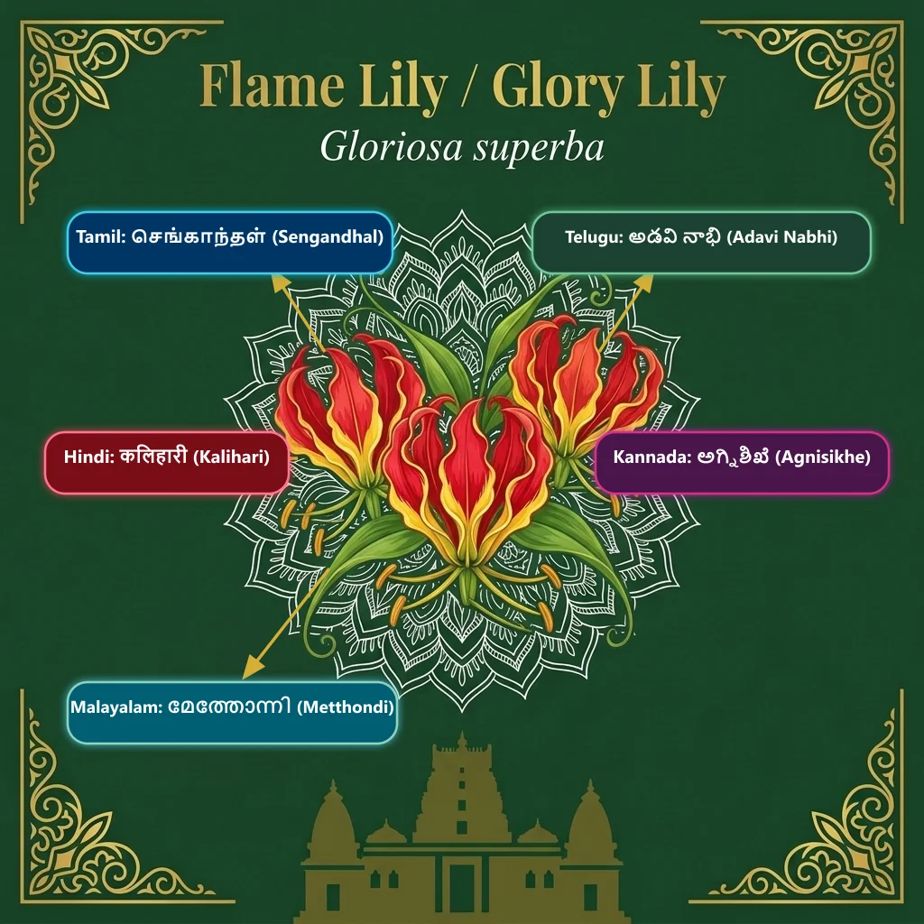 Flame Lily — Sengandhal · Adavi Nabhi · Kalihari · Agnisikhe · Metthondi