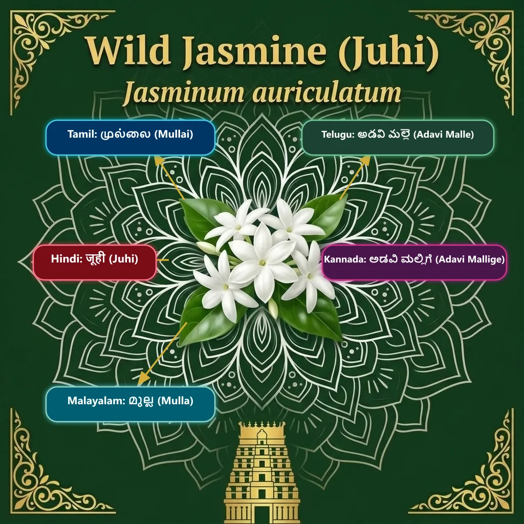 Juhi (Wild Jasmine / Mullai) — Mullai · Adavi Malle · Juhi · Adavi Mallige · Mulla