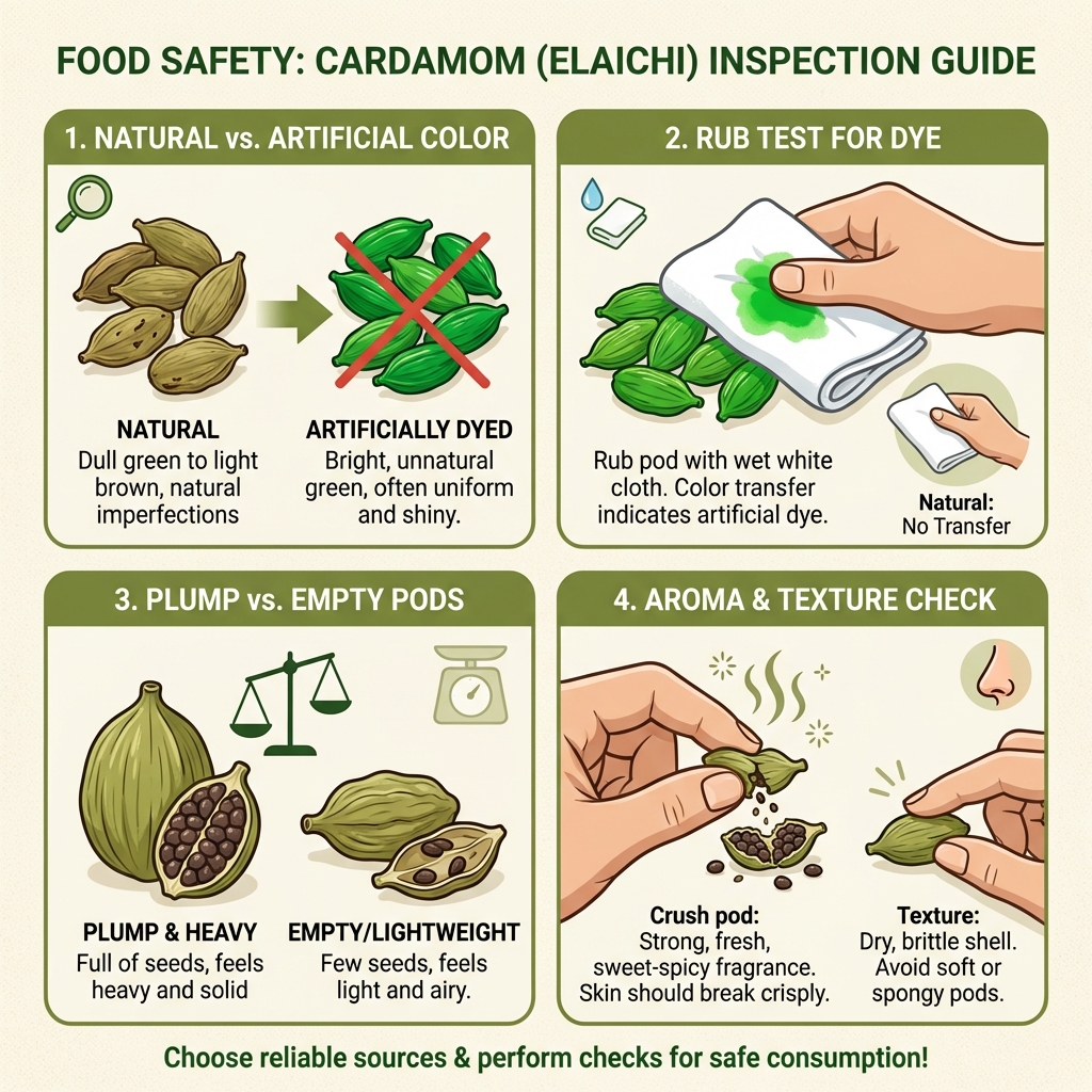 Cardamom (Elaichi) Purity Inspection