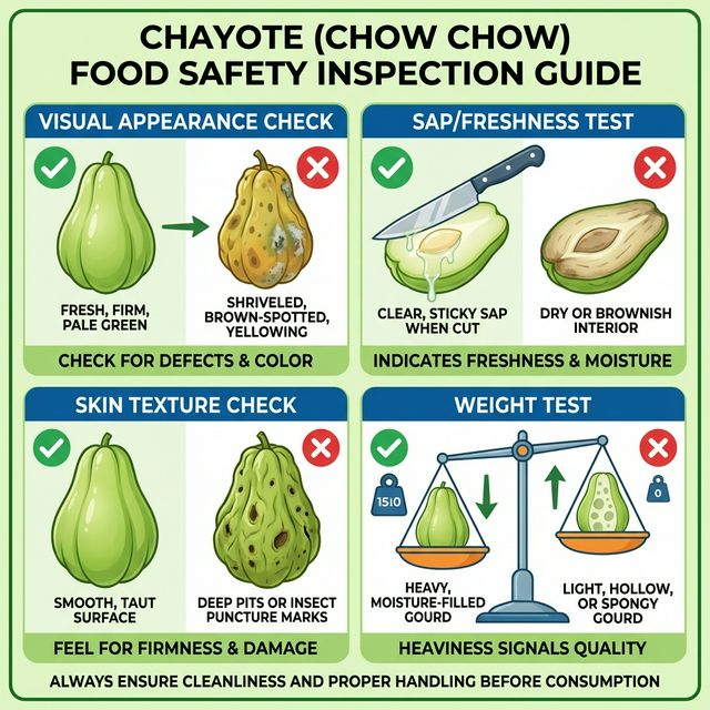 Chayote (Chow Chow) Quality Check
