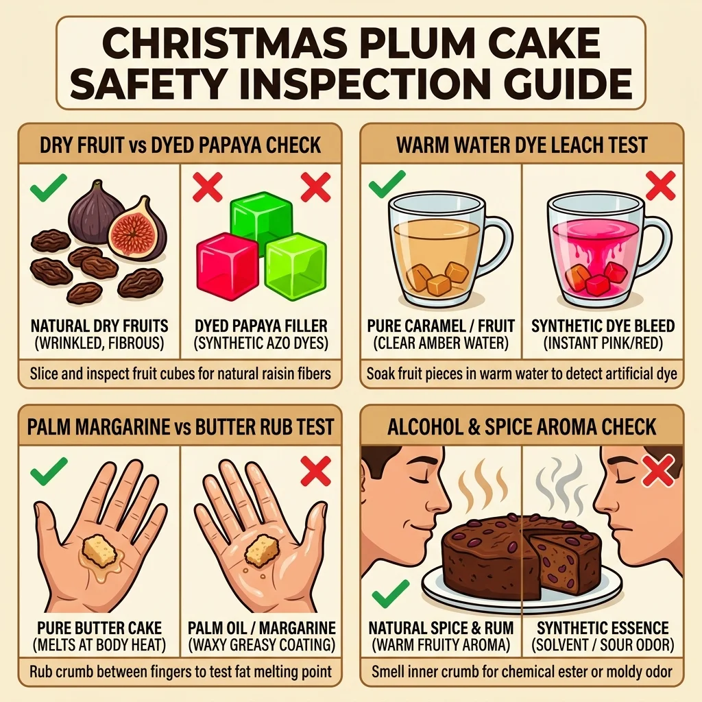 How to Test Christmas Plum Cake for Adulteration at Home