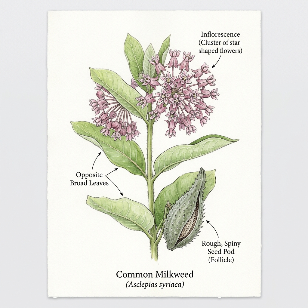 Common Milkweed Identification Guide