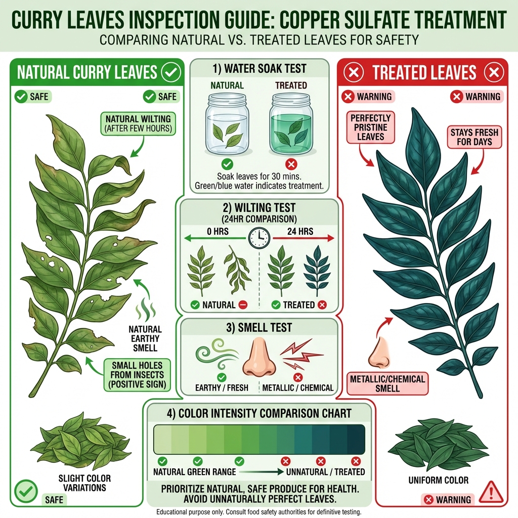Curry Leaves Copper Sulfate Detection