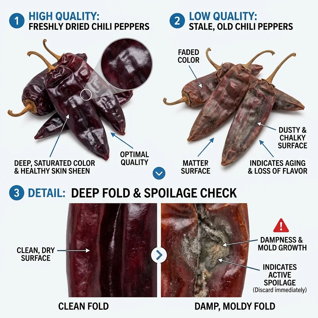 Dried Chili Freshness & Crevice Inspection