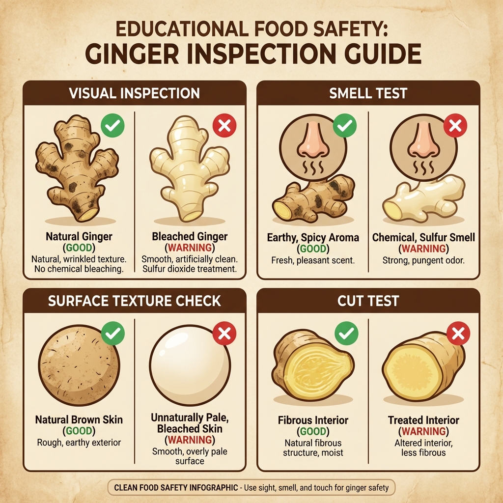 Ginger Bleaching Detection