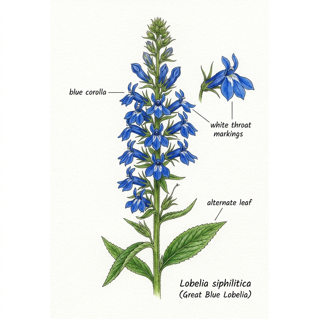 Great Blue Lobelia Identification Guide