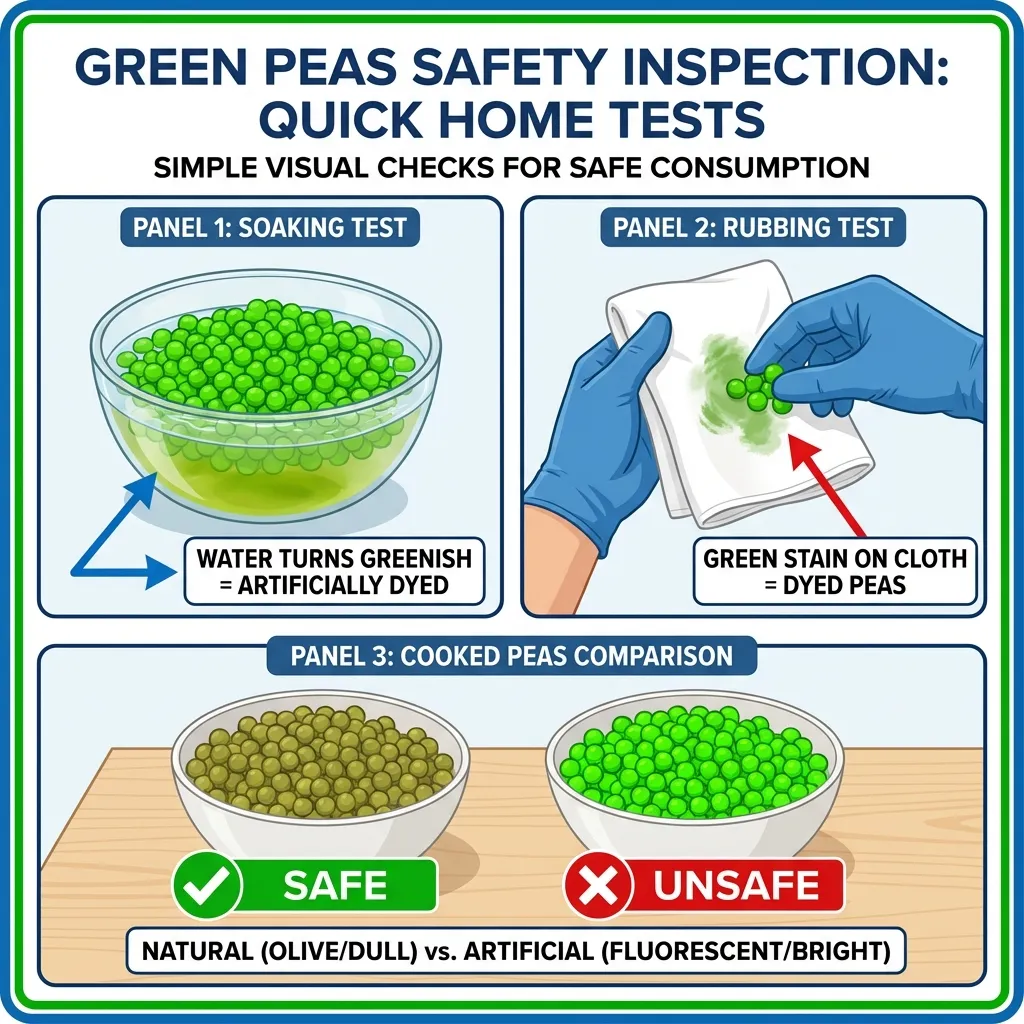 Green Peas Dye Check
