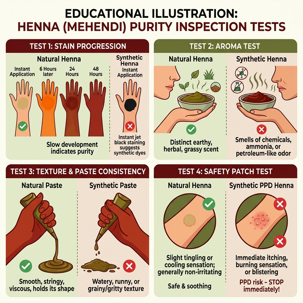 How to Inspect Henna for Purity