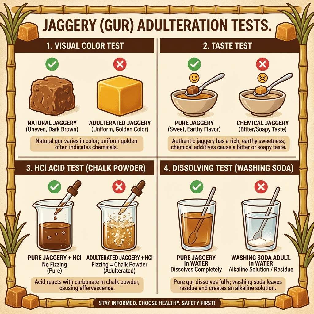 Jaggery (Gur) Purity Testing