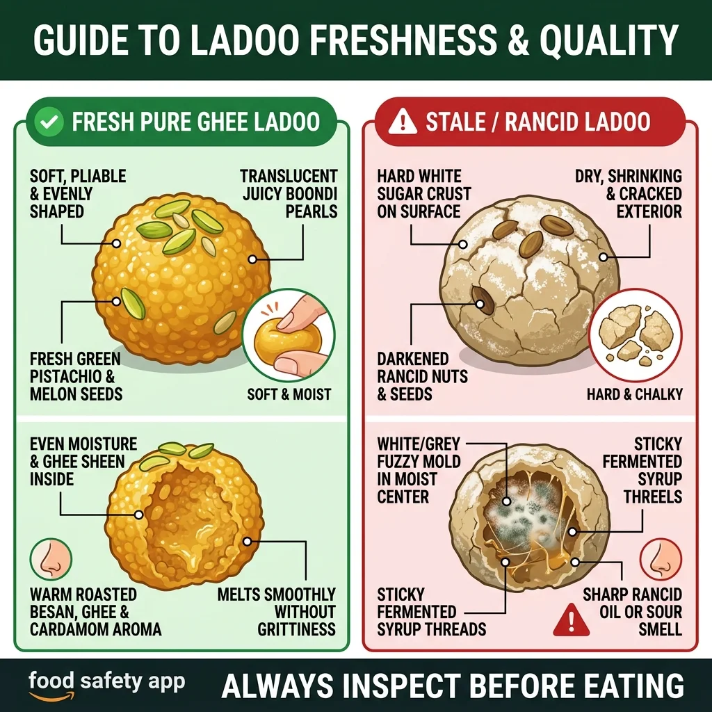 How to Judge Ladoo Freshness, Ghee Quality & Shelf Life