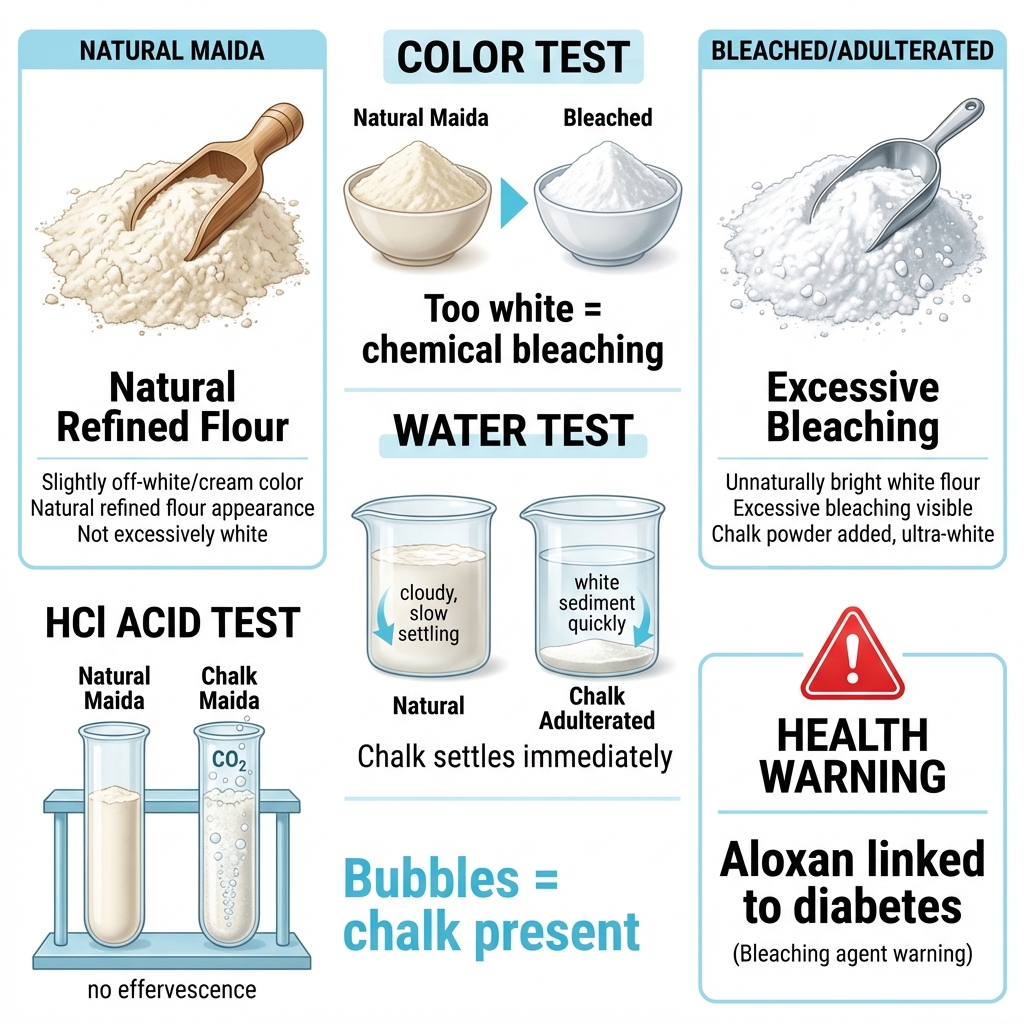Maida Bleaching and Adulteration Detection
