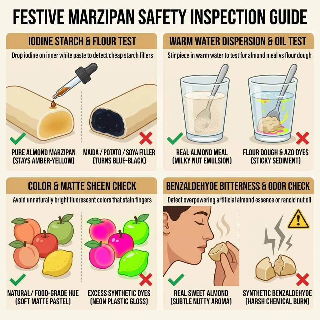 How to Test Festive Marzipan for Flour Fillers, Fake Essence & Dyes at Home