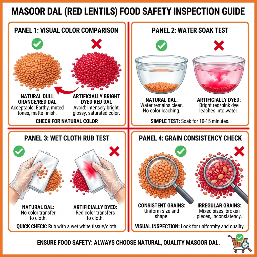 Masoor Dal (Red Lentils) Adulteration Test