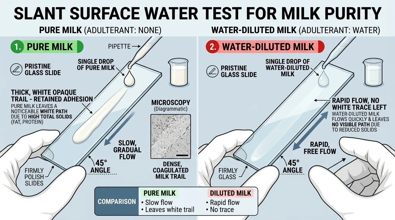 Slant Surface Water Test