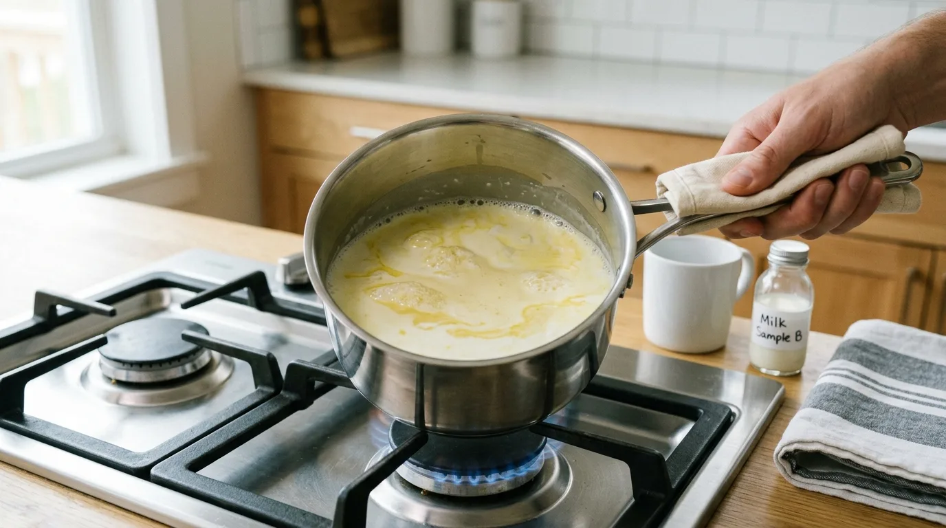Synthetic Milk Rub and Heat Test