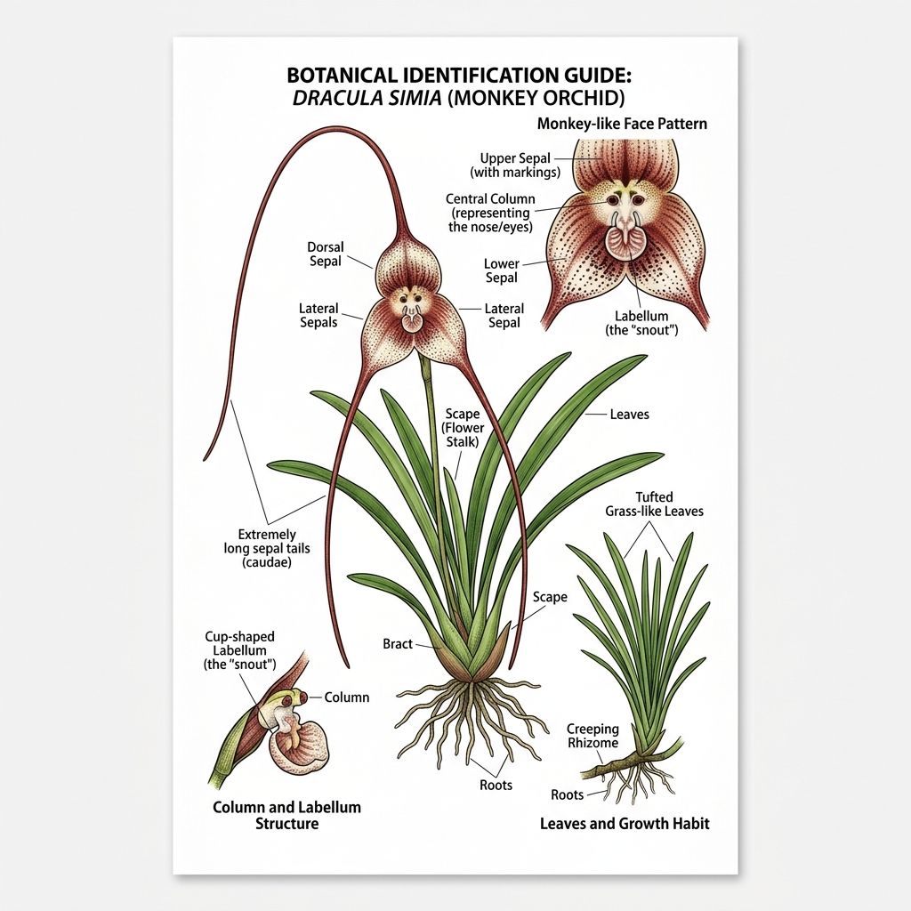 Monkey Orchid Identification Guide