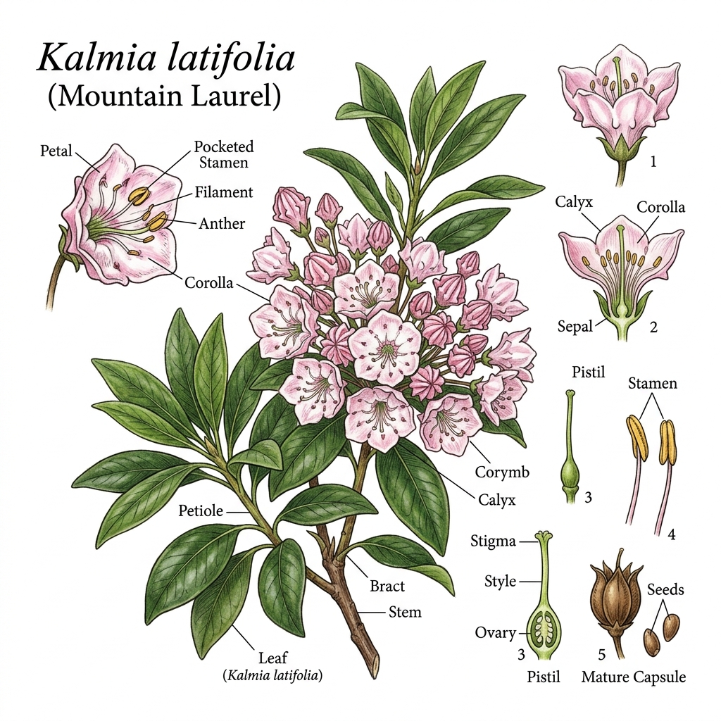 Mountain Laurel Identification Guide