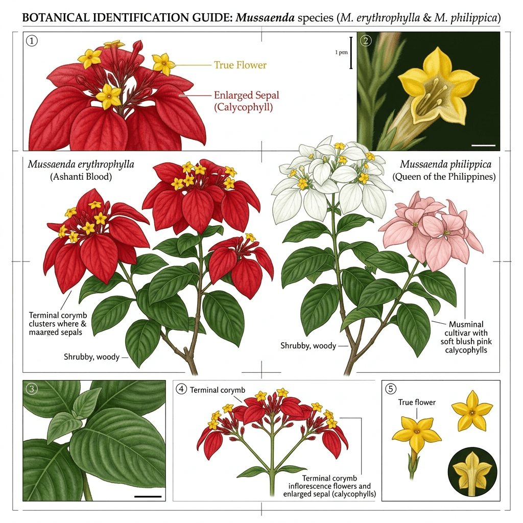 Mussaenda Identification Guide