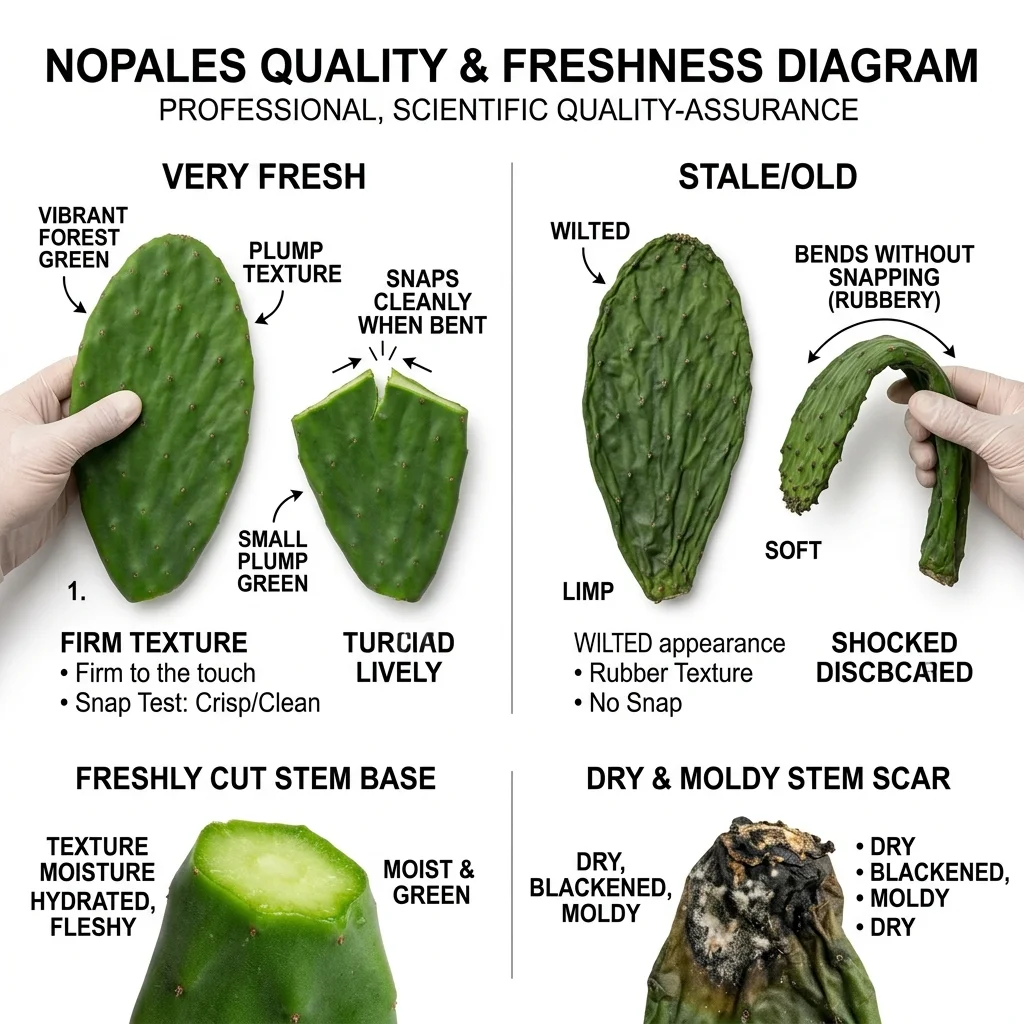 Nopales Freshness & Hydration Check