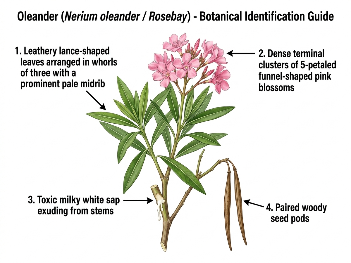 Oleander (Rosebay) Identification Guide