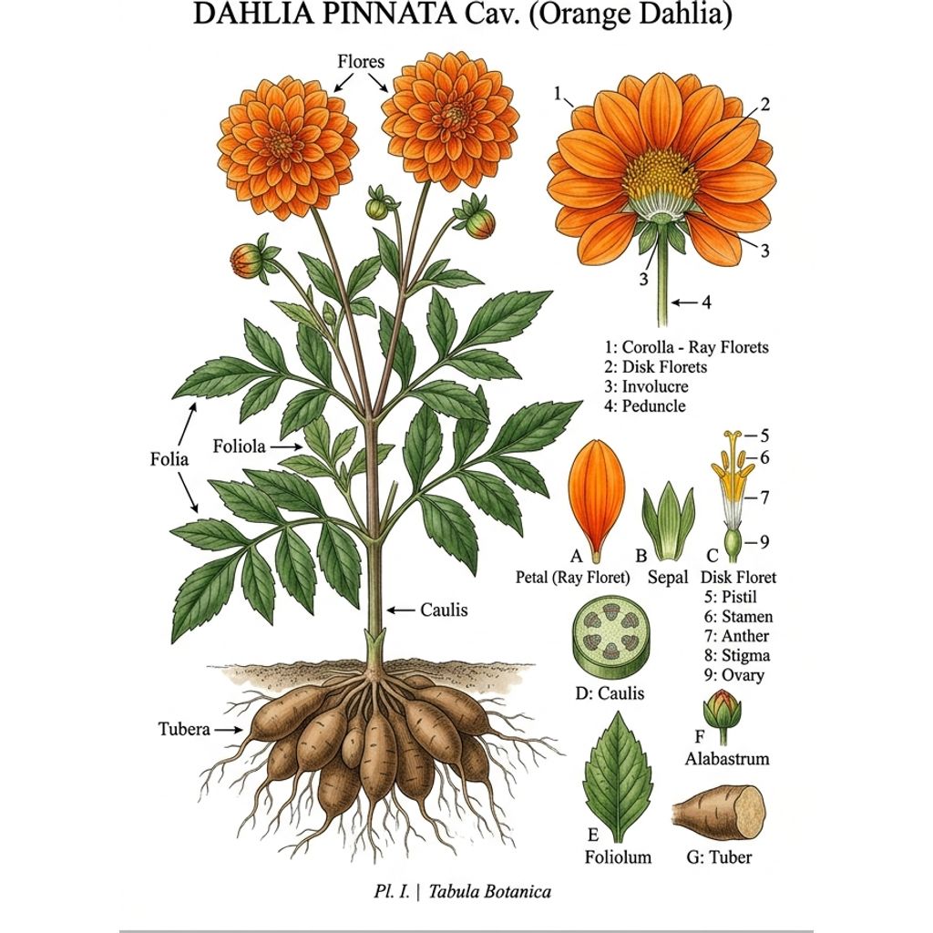 Orange Dahlia