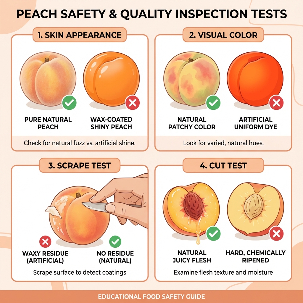 Peach Quality and Safety Inspection