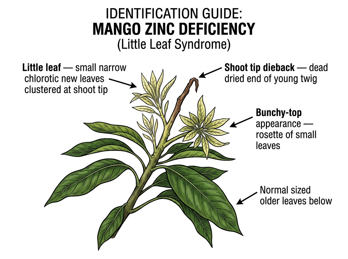 Zinc Deficiency identification guide illustration