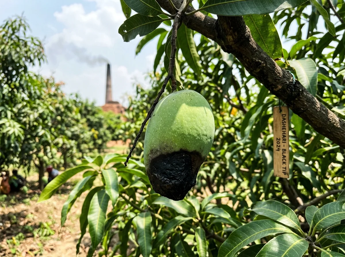 Black Tip Chimney Disorder on Mango Fruit