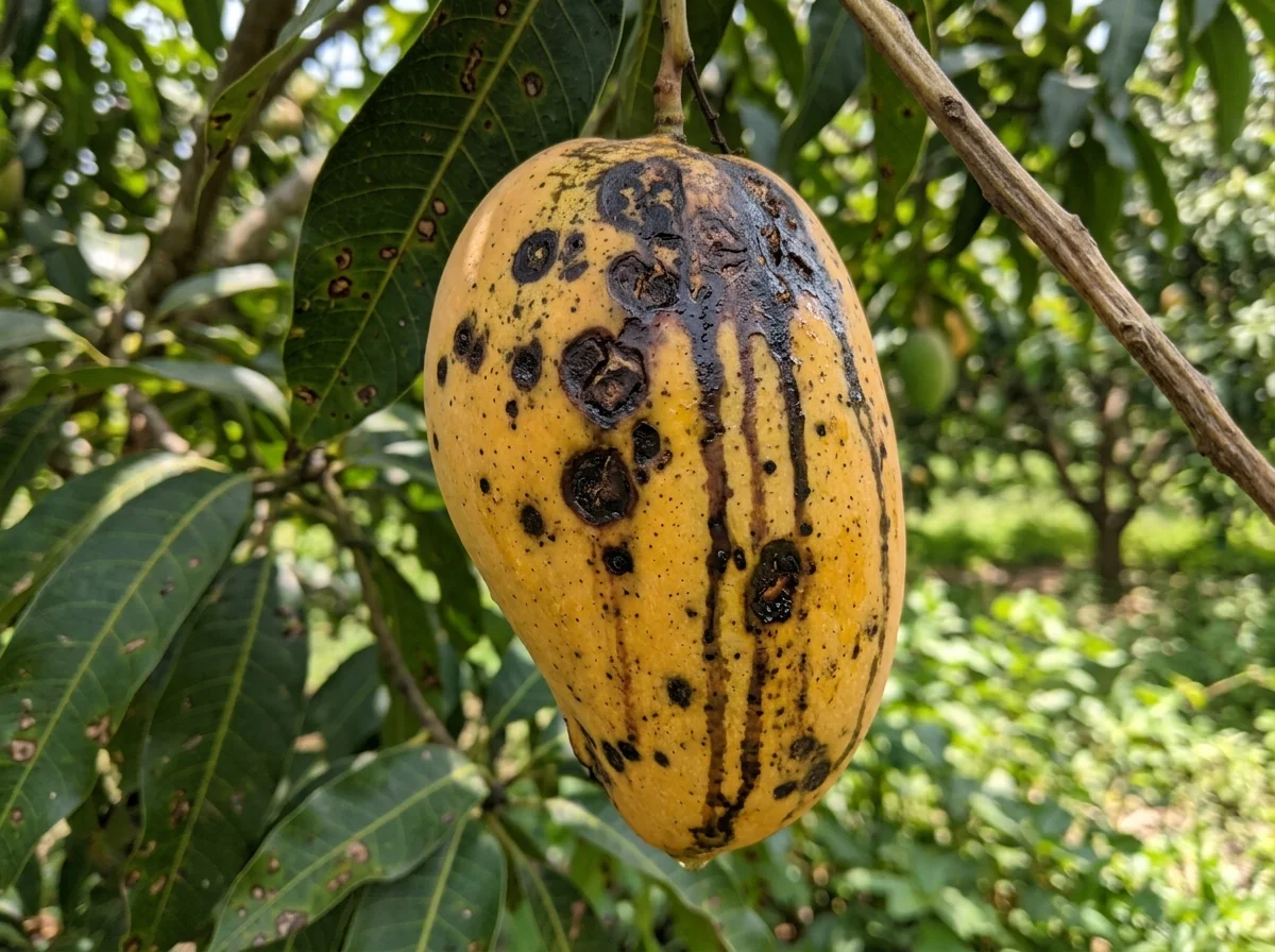 Anthracnose Fruit Rot on Mango Fruit