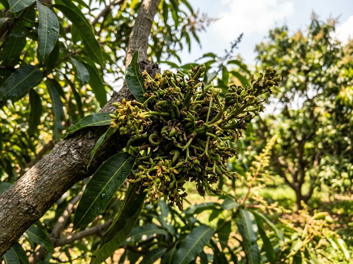 Mango Malformation Hypertrophied Panicle Cluster