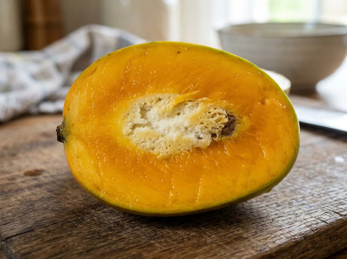 Spongy Tissue Disorder in Cut Alphonso Mango