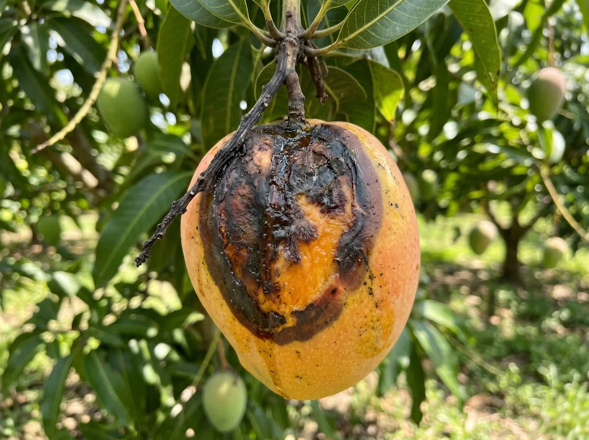 Stem-End Rot on Ripe Mango