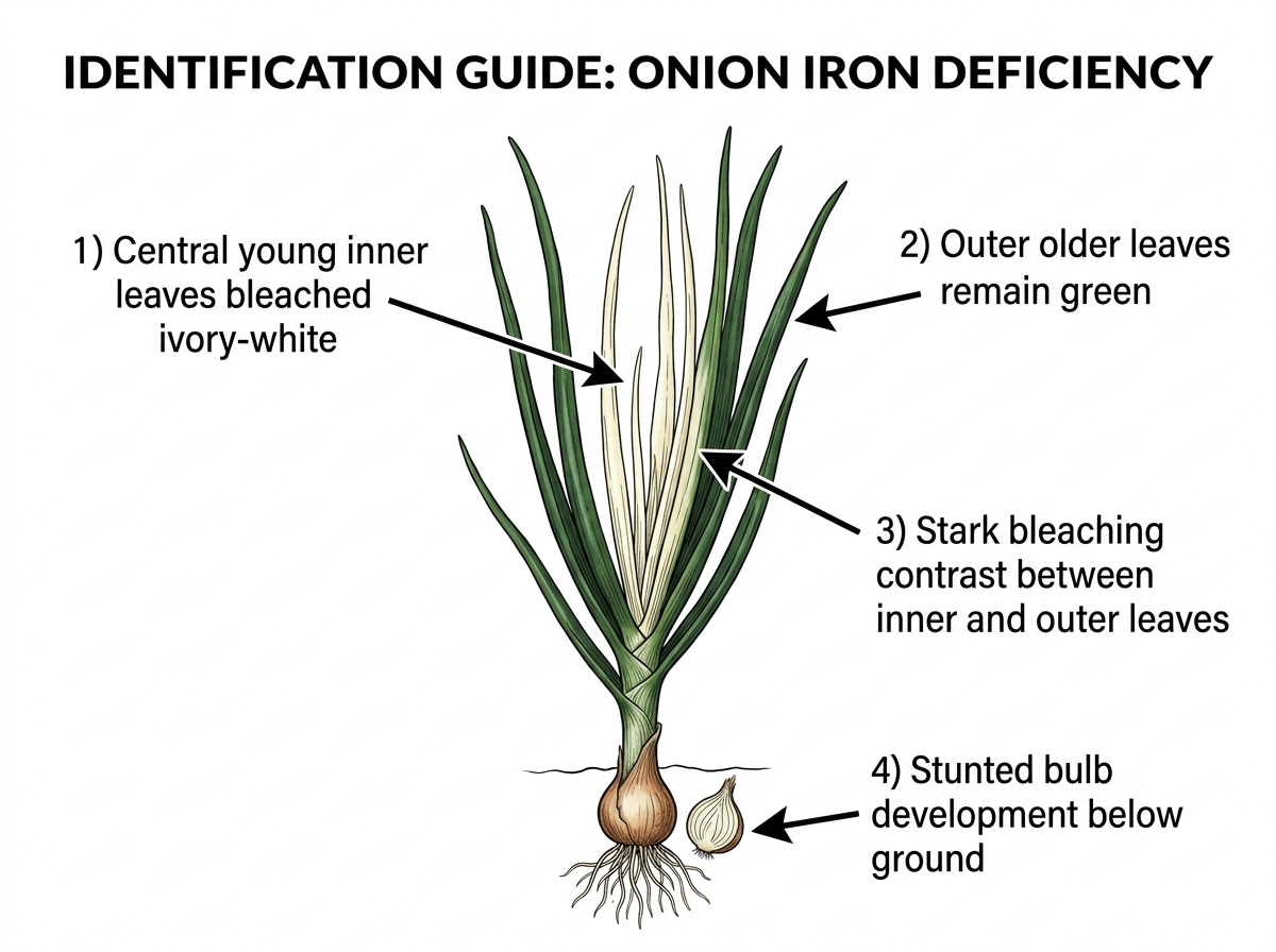 Iron Deficiency identification guide illustration