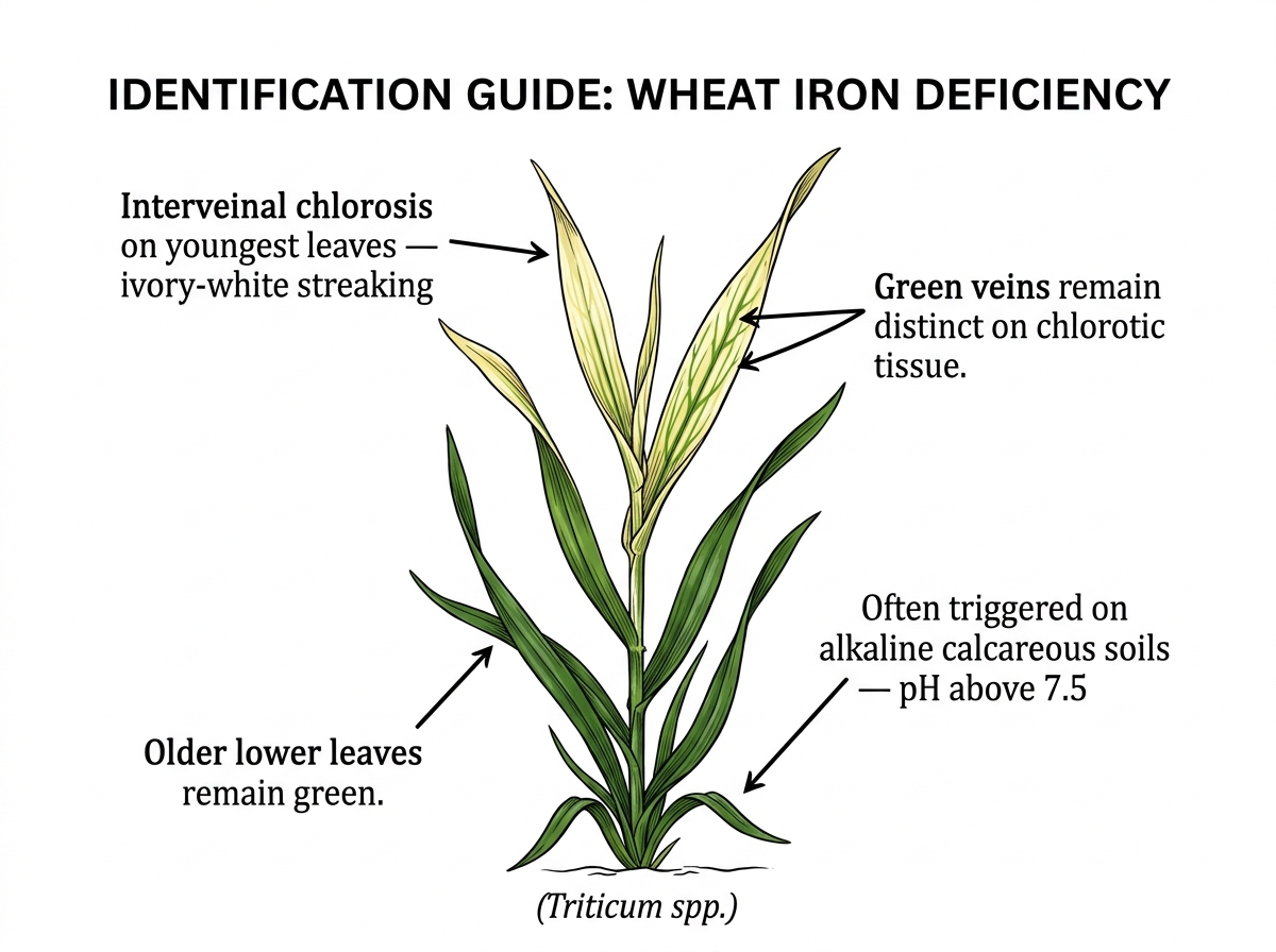 Iron Deficiency identification guide illustration
