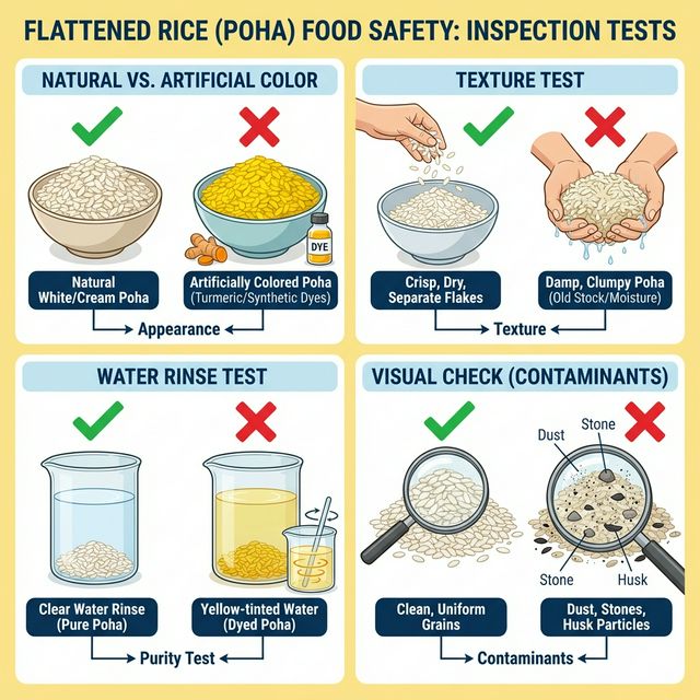 How to Inspect Poha (Flattened Rice)