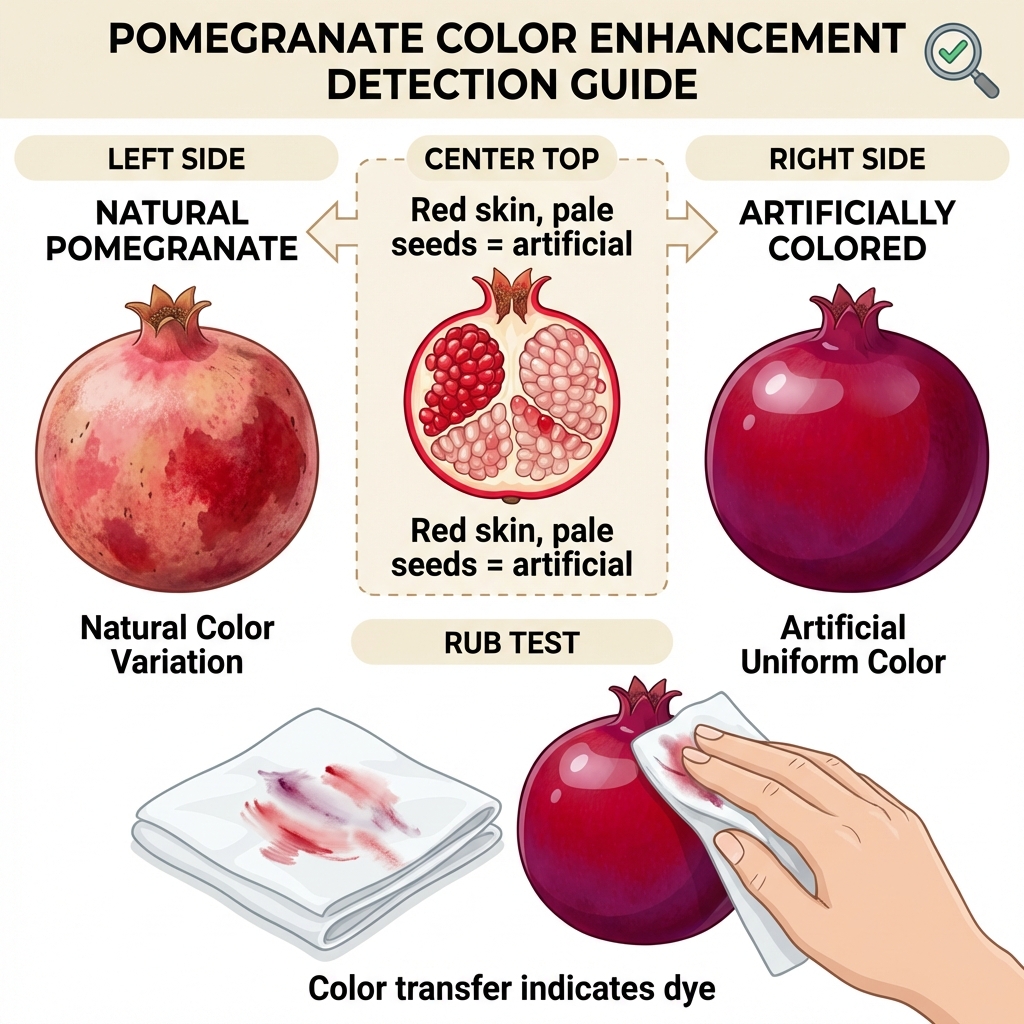 Pomegranate Color Enhancement Detection
