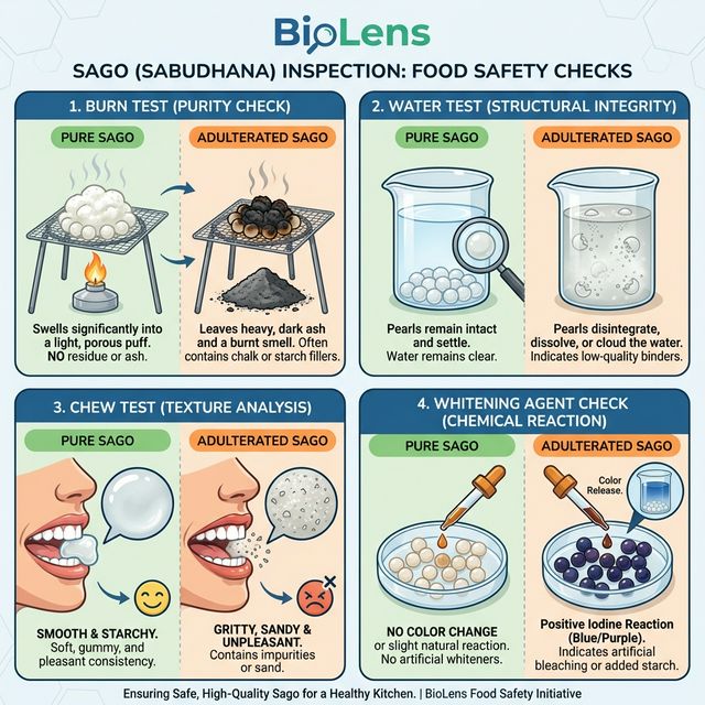 Sago (Sabudhana) Purity Checklist