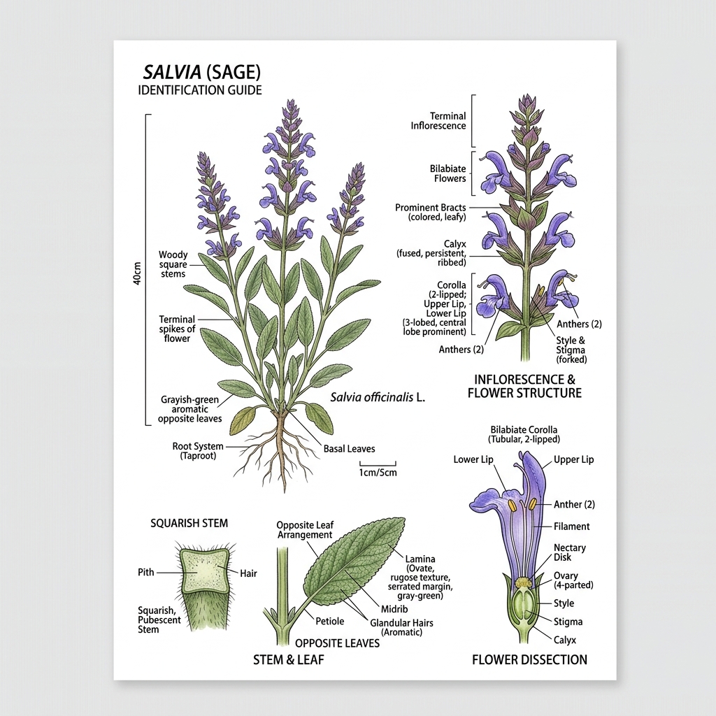 Salvia Identification Guide