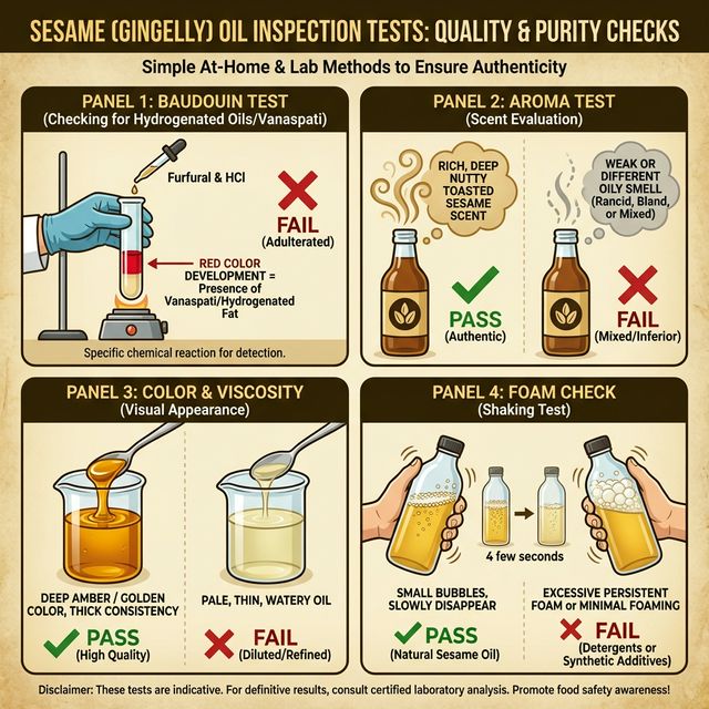 Sesame (Gingelly) Oil Purity Guide
