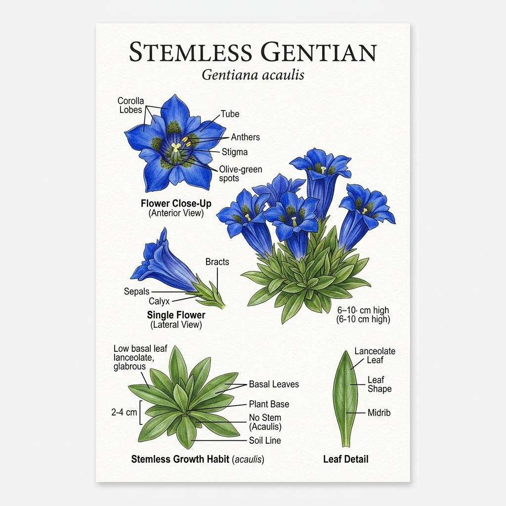 Stemless Gentian Identification Guide