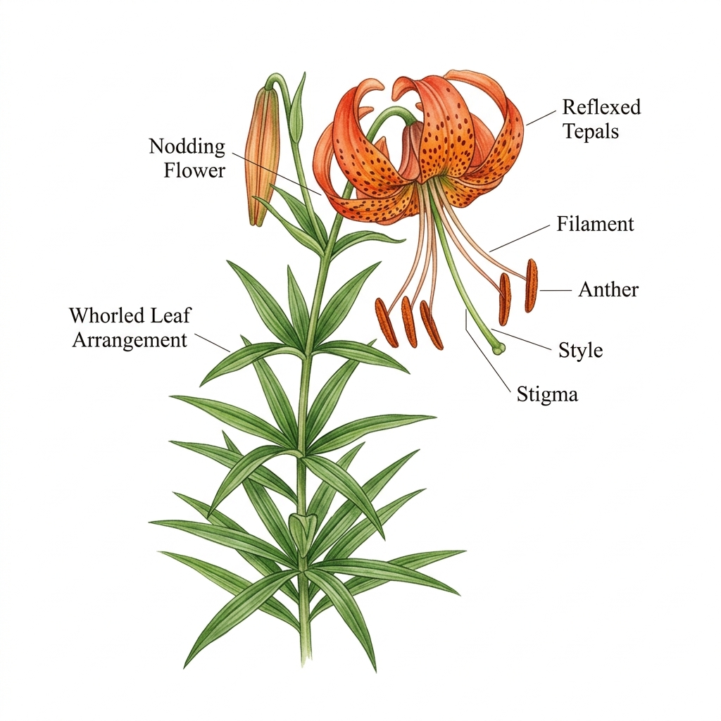 Turk's Cap Lily Identification Guide