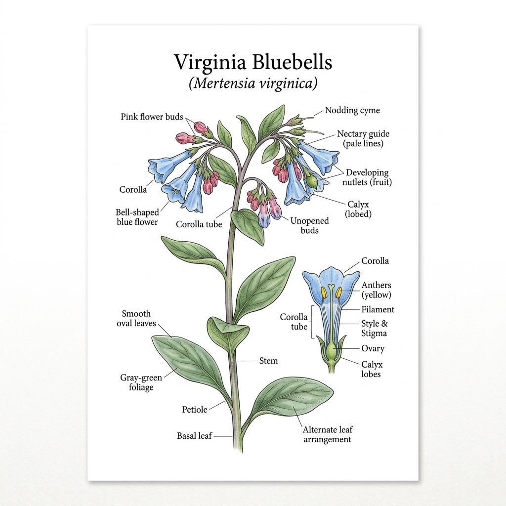 Virginia Bluebells Identification Guide