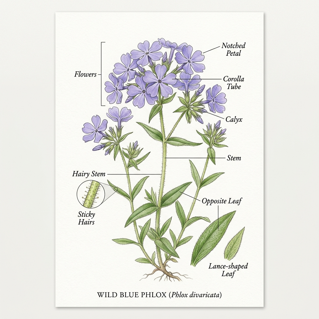 Wild Blue Phlox Identification Guide