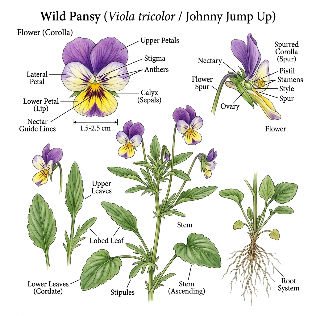 Wild Pansy Identification Guide