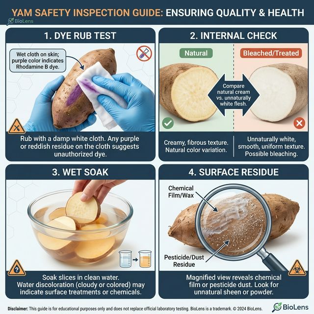 Yam Purity & Dye Detection Guide